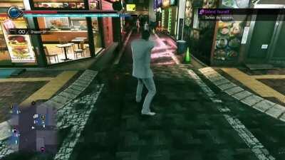 Kiryu Kazuma goes on a rampage and fucking kills innocent people