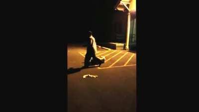 That lead leg came up quick