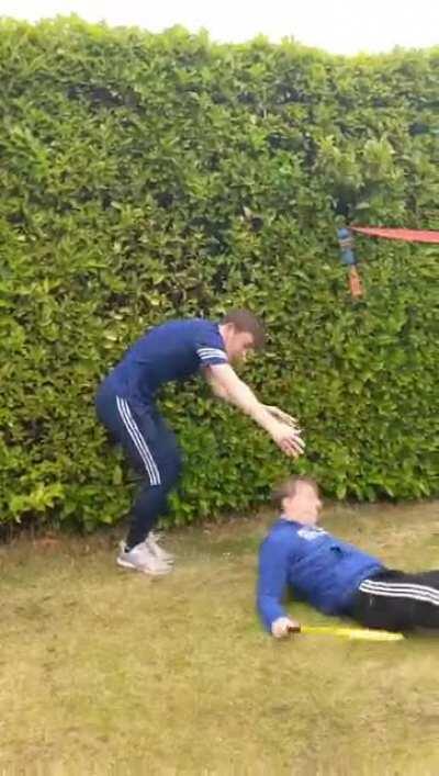 My friend and I decided to show off on front of our gfs, didn't end well