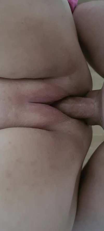 Taking all of his cum deep inside me