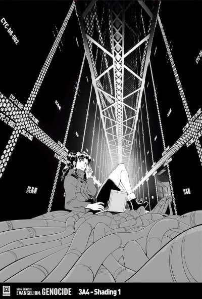 Production in my studio from the EVANGELION: Genocide team.