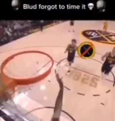 Blud forgot to time it 💀