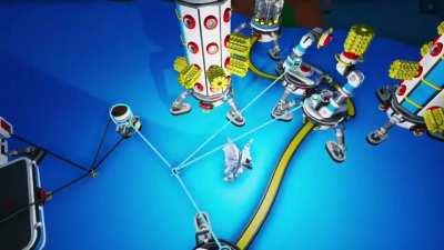 Simple wake up system for arms with zero waiting. Instead of sending an off signal and on signal 1 second from each other, you can send 2 pulses at the exact same time. This resets your arms without them spending any time turned off at all. Note how the s