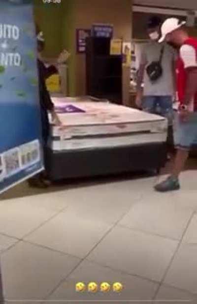 Buying Bed with homie