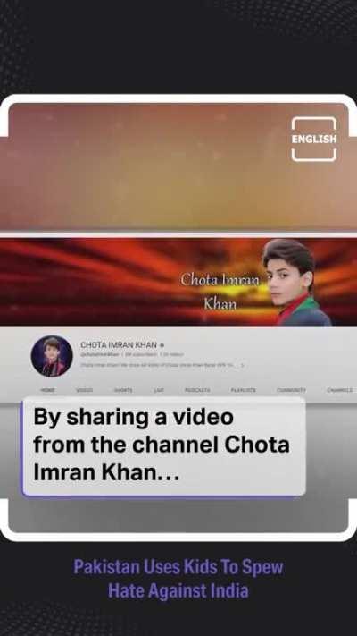 Pakistan using children to spread hate and poison against india. Watch for yourself