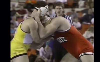 In 1992, Kurt Angle captures his second NCAA Division I heavyweight championship defeating WWE alumnus and former MMA fighter, Sylvester Terkay