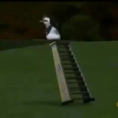 sheriff Bill going to his bus after the update