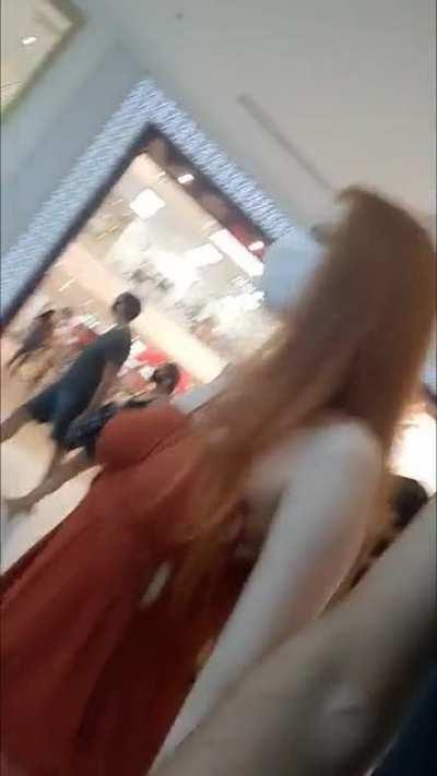 Naughty hubby caught me distracted at the mall Lol 🤭🙈