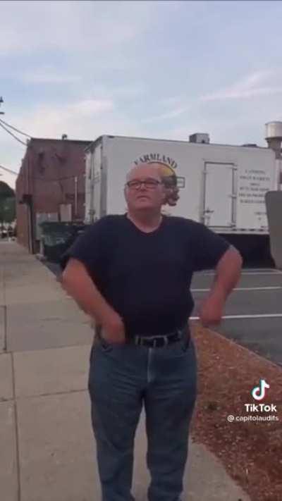 He tried so hard to fake being a cop