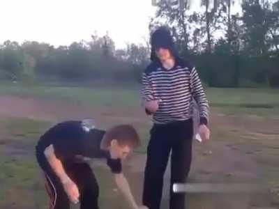 Russian kids find new ways to entertain themselves