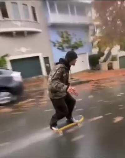 He did it, while filming!?