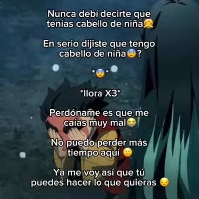 enserio digiste khe tengo kabello d niña?