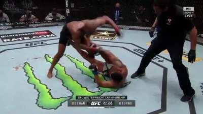 Kamaru Usman knocks out Burns to retain his title at UFC 258