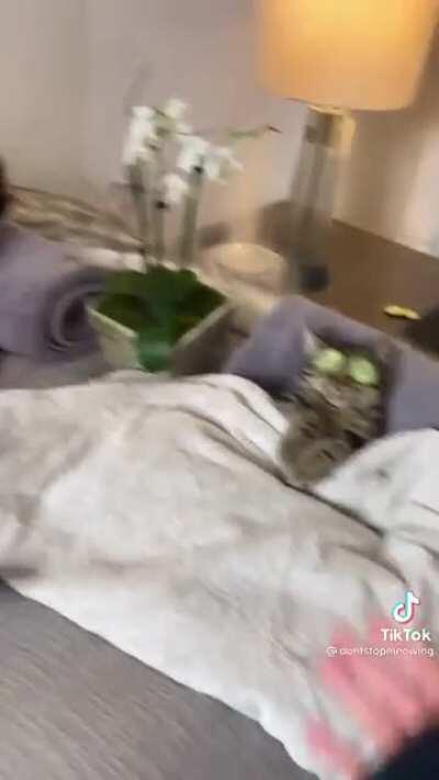 Finding your man in bed with someone else.