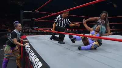 Athena dominates her opponent!