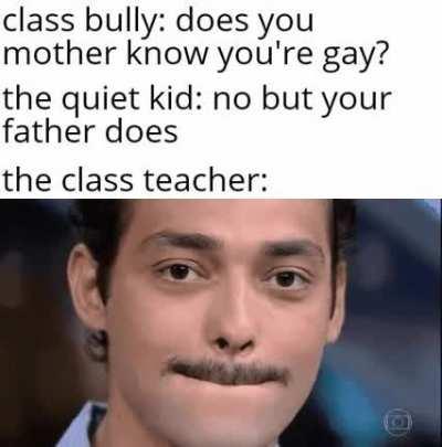 How was the teacher supposed to hold back?