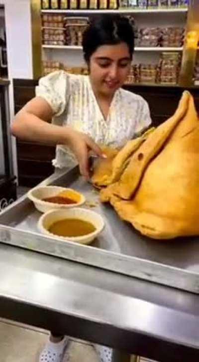 This absolute unit of a Samosa