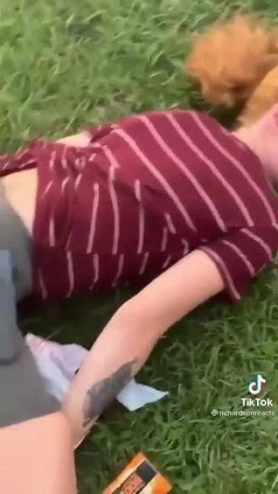 The guy wasn't expecting that face