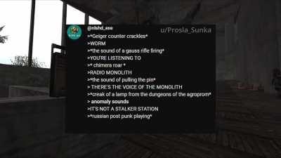 A comment on ZoneOperator’s S.T.A.L.K.E.R. - Monolith Radio