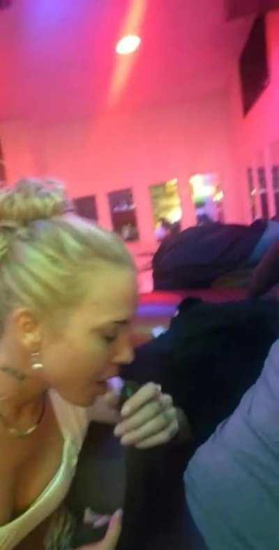 Blonde Taking Her Time With Blowjob