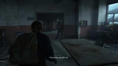 I noticed a small detail; Joel has a different voice line if you don't fire your gun.