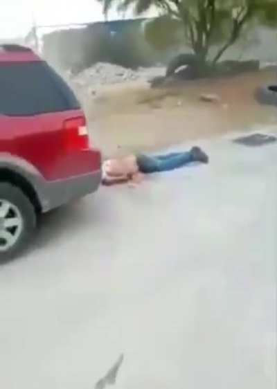 Evisceration via lead.