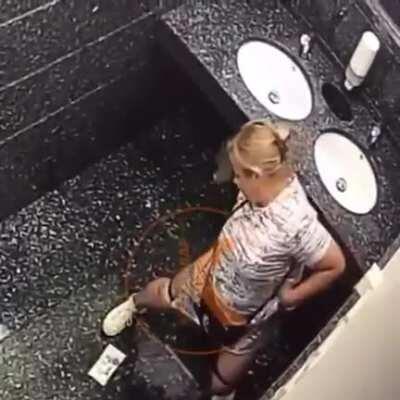 Ladies bathroom is a place of wonder