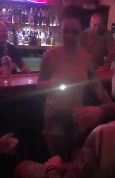 Bartender sets birthday boy on fire with vodka and taser