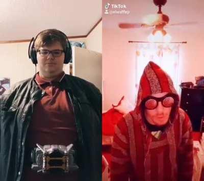 The iconic duel begins