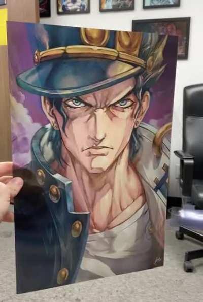 My Jo Jo Bizarre Adventure 3D Lenticular Fan Artwork ... hand drawn and self-produced!