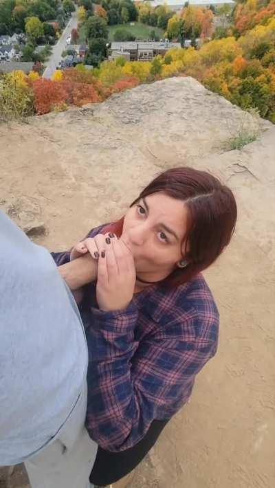 milking my cock cliff side [OC]