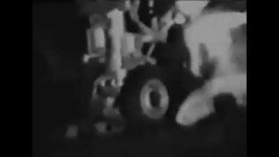 Guy gets sucked into jet engine