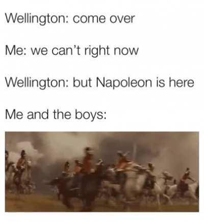 We gotta beat Napoleon