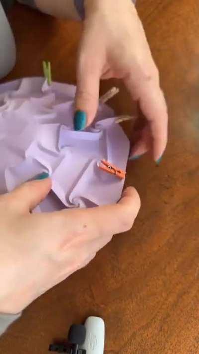 Curved origami