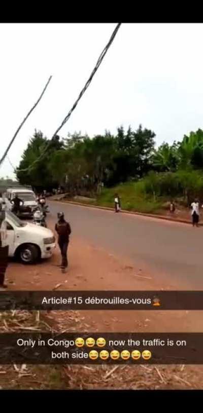 This is not really a car but since it's on the road...