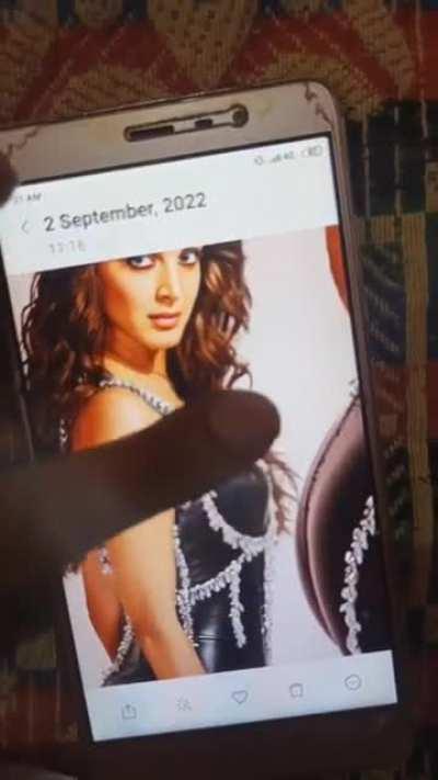 kiara advani got my thick cum, rubbing all over her big ass and face