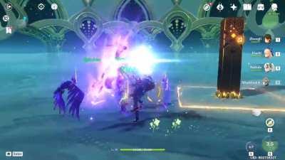 Haitham destroys Raiden boss with Dull Blade