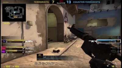 1v4 gg #csgo