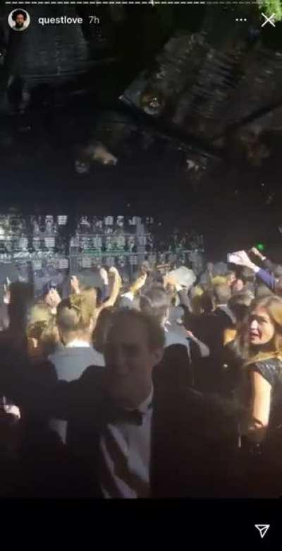 Kanye performed at a private event last night in Venice - Questlove IG stories