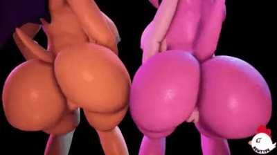 (Amy) and (Rouge) have some very thick asses makes my cock very hard whose Ass are you taking