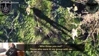 Russian convict guided to surrender with a drone (longer interview) [WarTranslated.com]