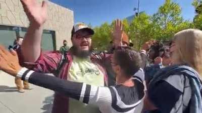 Dozens of Netflix employees and their supporters staged a walkout outside Netflix Headquarters in California To protest comments made by Dave Chappelle in his latest comedy special