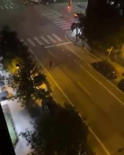 Shooting fireworks at people in Minnesota