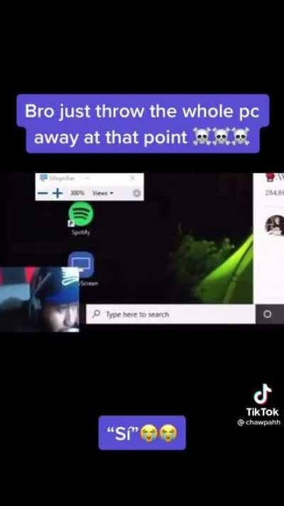 i’ve been crying for 5 mins this mf so dumb bro😭