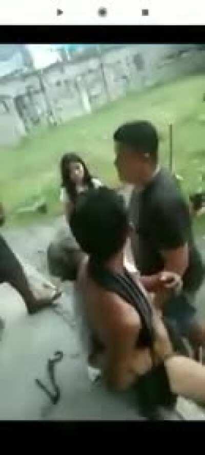 This happen in The Philippines, I really do not know the whole story but, the guy who shot the old lady and the man was a Policeman