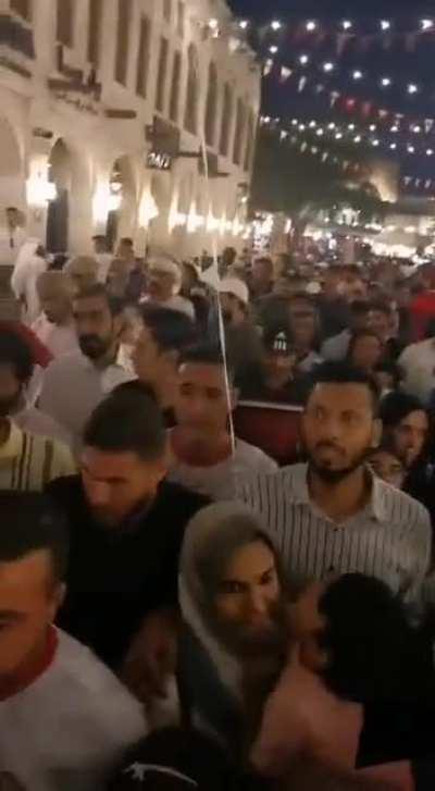 Souq Waqif last night. Before most of the internationals fan arrive.