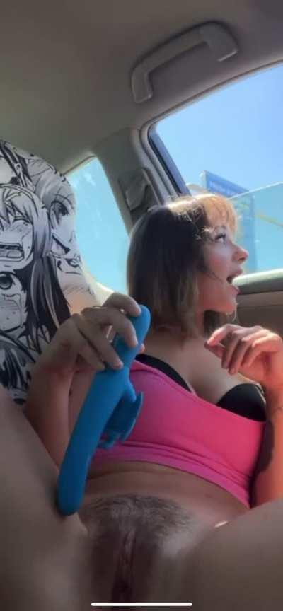 I got caught in a grocery store parking lot and couldn’t hold it together! So giggly!