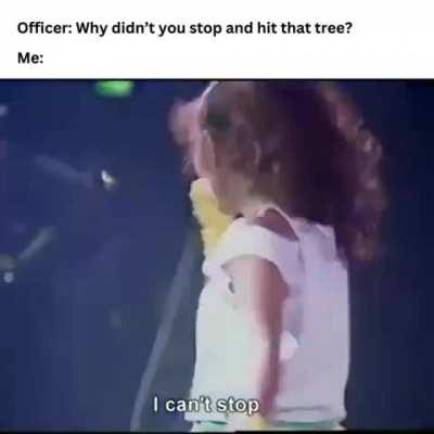 I guess she can't stop