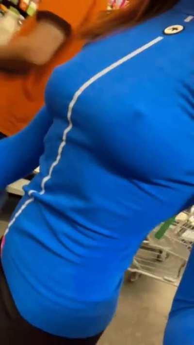 It was chilly at the grocery store