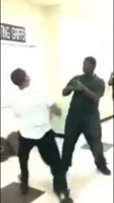 Am the one in the black we rematch and I won